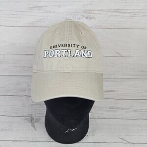 University of Portland Legacy Baseball Cap Men's Adjustable Tan Embroidered Hat